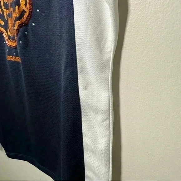 NWT NFL Women's Chicago Bears Majestic Navy Blue Draft Me VII T-Shirt  S - Picture 5 of 7